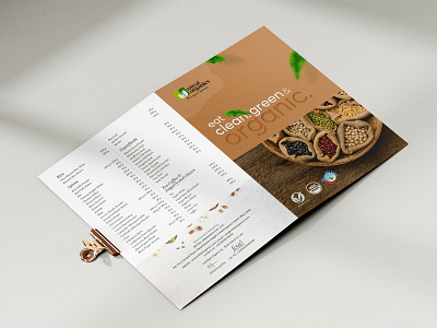 Mittal Organics Brochure adobe illustrator adobe photoshop branding brochure design graphic design logo mittal organic products