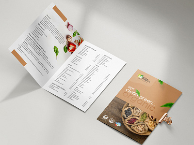 Mittal Organics Brochure adobe illustrator adobe photoshop branding brochure design graphic design logo mittal organic products