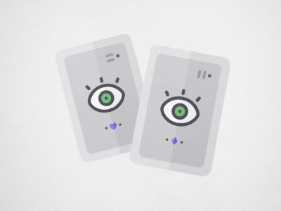 Original - Eyes 02 2d animation blink cards eyes graphic design pair