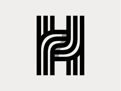 H Monogram design h h letter h logo h logotype h mongram letter logo letters logotype lines logo logo logotype