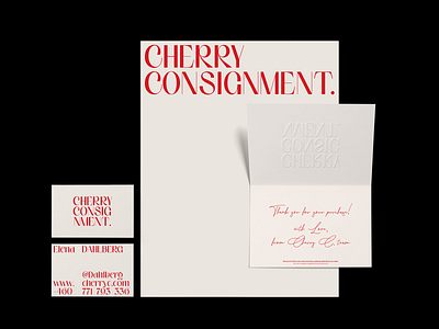 Cherry Consignment Stationery