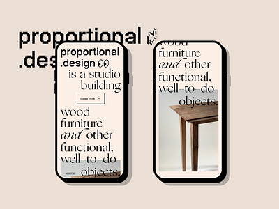 proportional.design blush furniture mobile