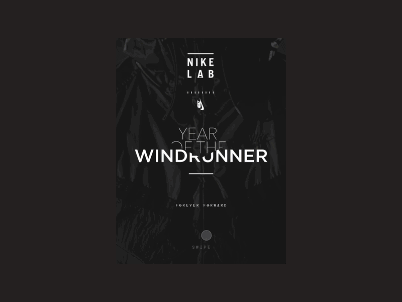 Nike Windrunner design interaction ixd motion nike ui ux windrunner