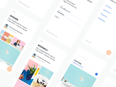 Moodboard app interior ios mobile moodboard