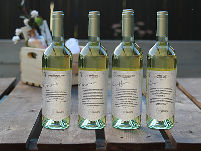 Bridesmaids Wine Bottle Labels