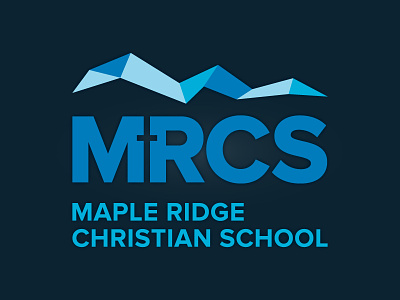 Maple Ridge Christian School Logo Refresh blue branding icon identity logo modern negative space school wordmark