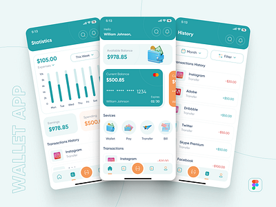 Wallet App Design