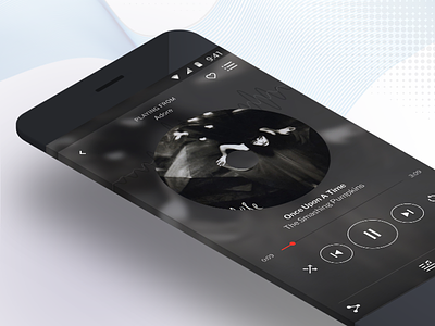 Music Player App Exploration app dark design mobile music player ui