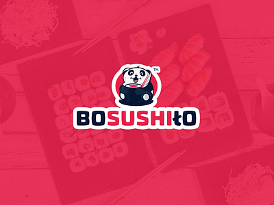 Branding: Sushi bar logo animal animal illustration animal logo branding design illustration logo panda panda logo typography