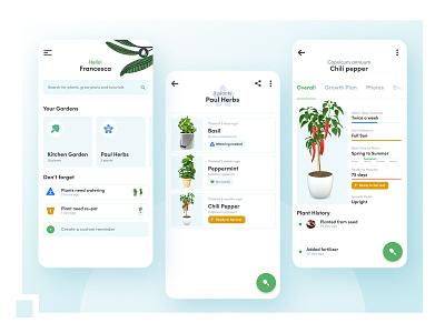 UX/UI: Manage your garden