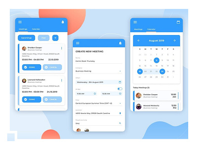 UX/UI: Calendar app design app calendar design ui ux website