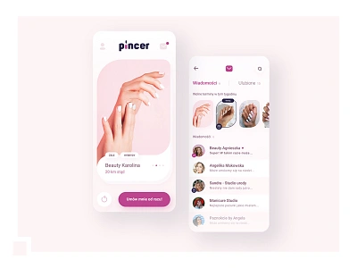 UX/UI: Nail artist search engine app app design design minimal ui ux