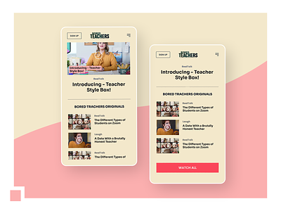 Website redesign for Bored Teachers design responsive ui ux web website