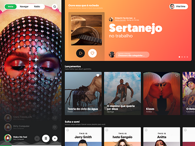 Redesign Home Spotify Desktop