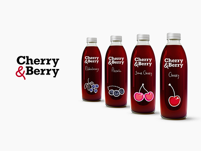 Cherry & Berry bottle bottle design brand brand design brand identity branding branding design design identity identity branding identity design logo logo design logodesign logos logotype package design packagedesign packaging packaging design