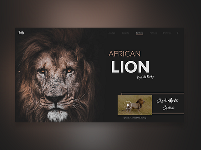 Wild Animals UI Design #03 design ui ux web website design