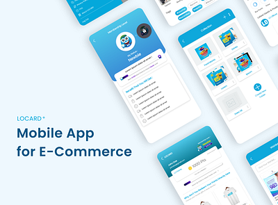 E-commerce Mobile App UI Design [LOCARD+] - Pt.1 design e commerce app e commerce design e commerce shop e commerce ui design mobile app design mobile apps ui ux