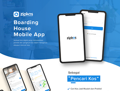Zipkos App UI Design #07 - Pt.1 boarding house app design designs mobile app design mobile app ui design mobile apps ui ui ux design ui app ui design ux