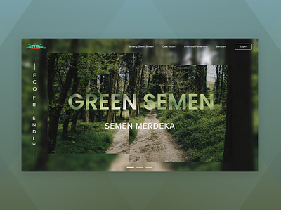 Landing Page - Green Semen design ui ux web website design