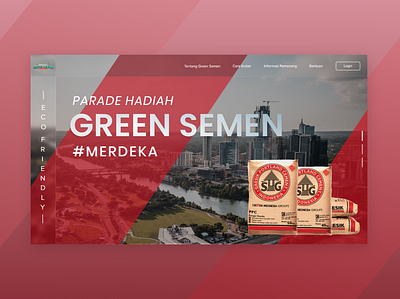 Landing Page - Green Semen (alternative version) design ui ux web website website design