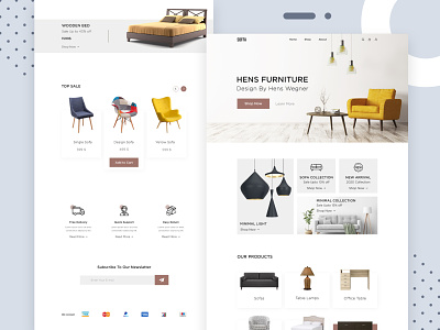 Furniture E-commerce Home Page