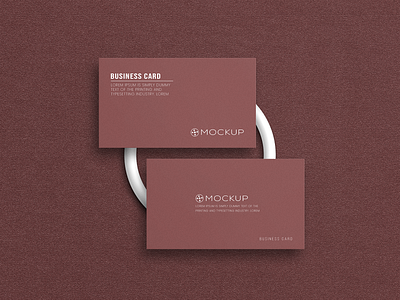 Business card mockup light