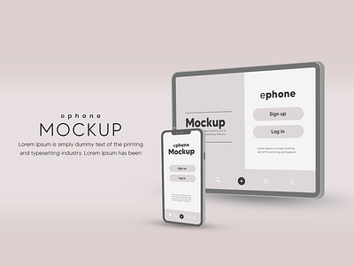 UI kits mockups customizable