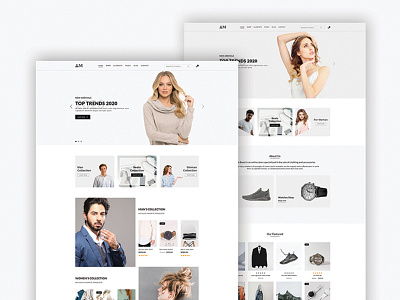 eCommerce Website PSD Template branding design dribbble envatomarket fiverr illustration minimal minmalist psd template vector webdesign website website design