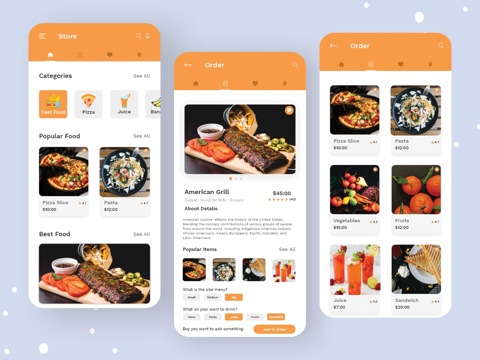 Prodo Food App Design by Hasan Mahmud on Dribbble