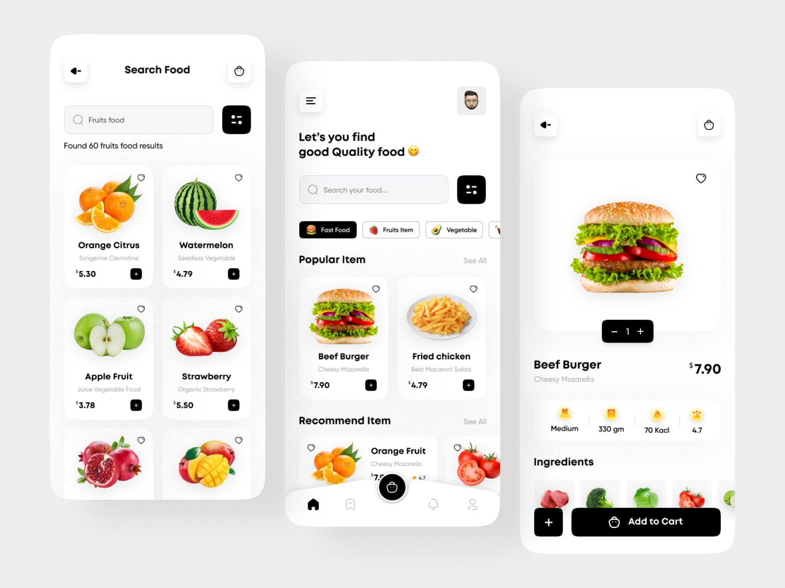 Food Mobile App by Hasan Mahmud on Dribbble