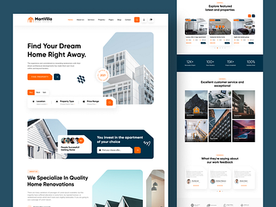 Real Estate Website branding design digital marketing dreamhome forsale home househunting landing page luxury real estate minimal newhome property real estate real estate website realestateagent trendy design ui ui design web design website