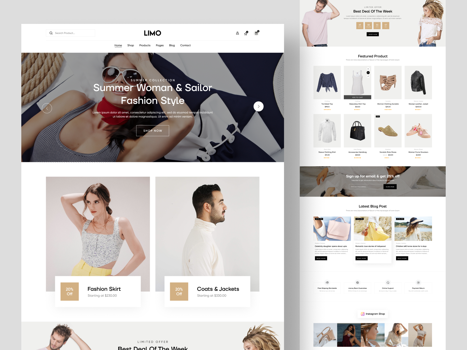 Fashion eCommerce Website by Hasan Mahmud on Dribbble