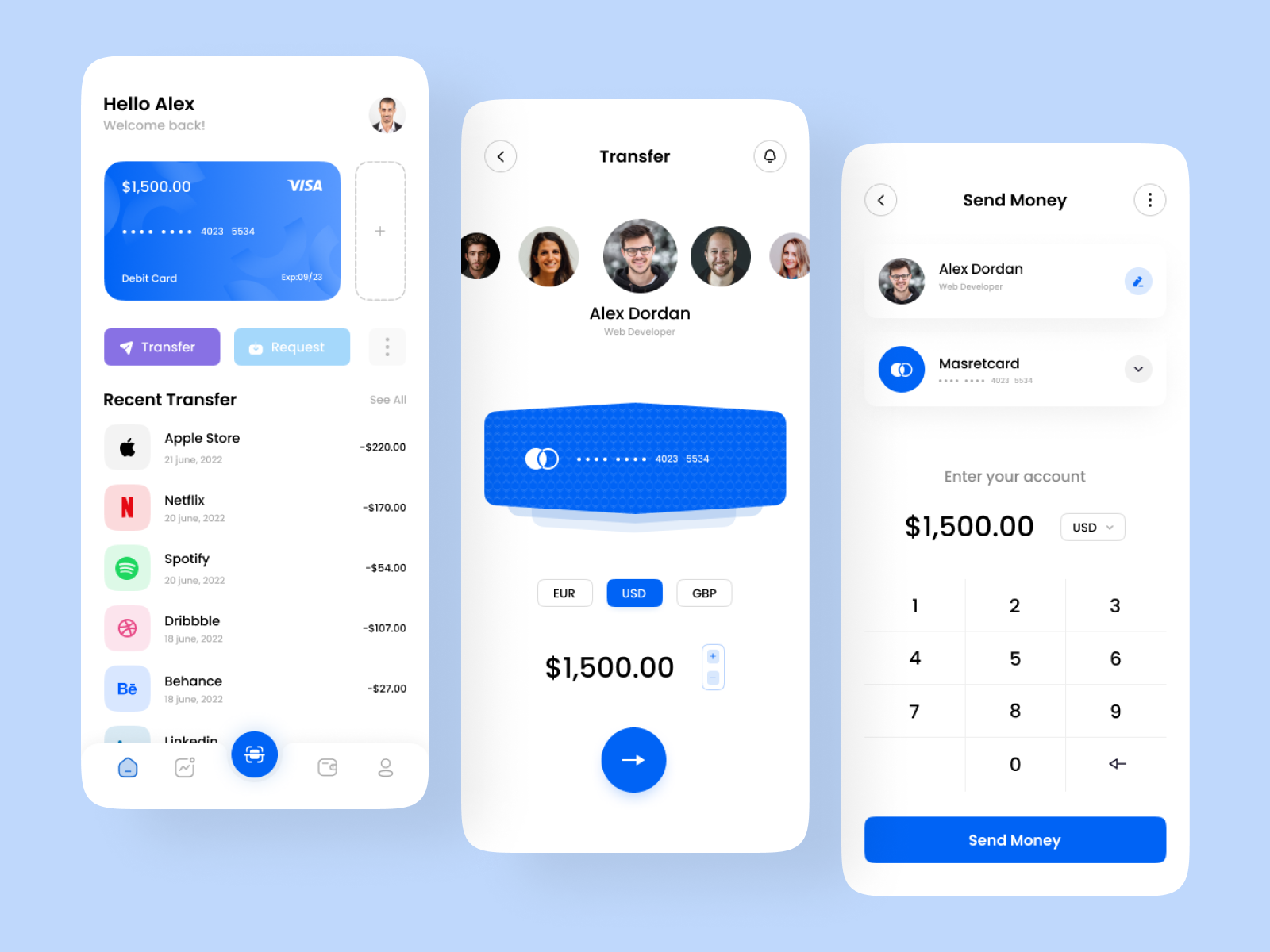 Paybank - Mobile Banking App💳 by Hasan Mahmud on Dribbble