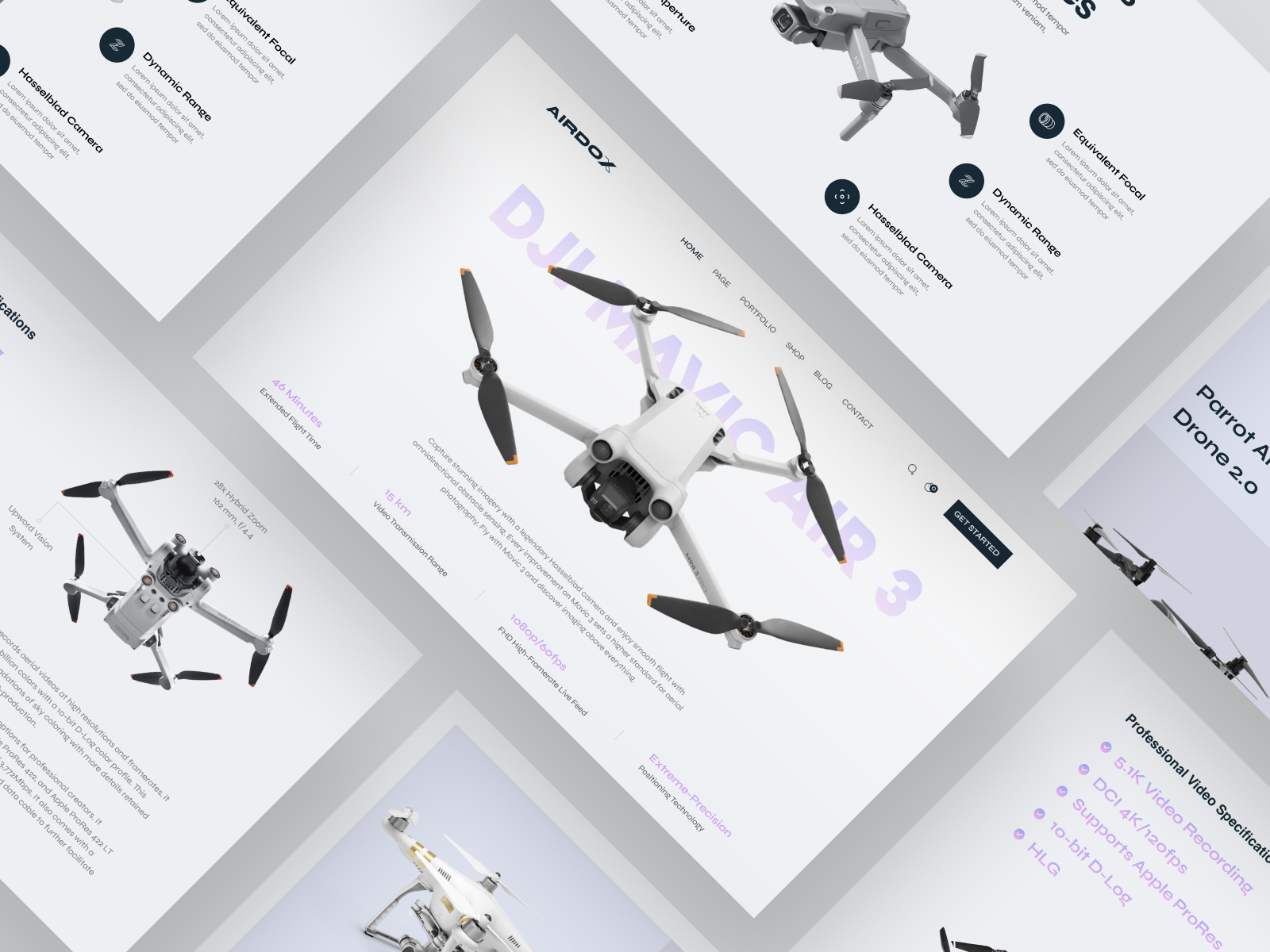 Drone Web Header by Hasan Mahmud on Dribbble