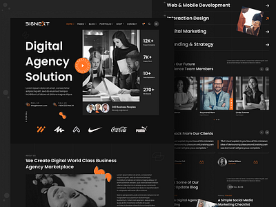 Digital Marketing Website Concept