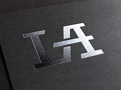 LA Logo a connect custom initials l la letters logo monogram stylized typography