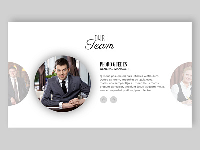 Team Slider UI Design people slider staff team ui ux web website