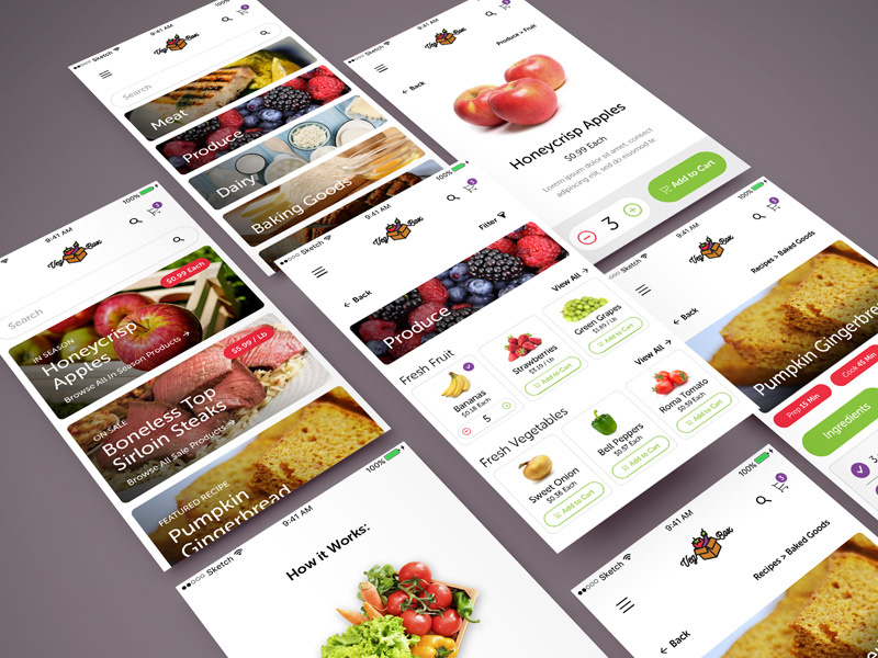 Fresh Produce Delivery App Concept by Catherine Vasquez on Dribbble