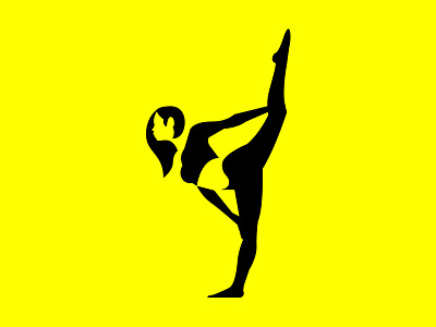 Fitness Supplement Logo Mark branding female fitness girl health logo minimal negative space stretch supplement whitespace woman yoga yoga pose