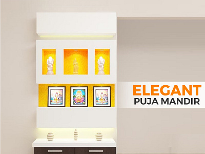 Modern Puja Cabinet