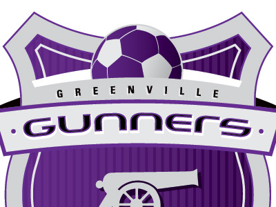 Greenville Gunners Soccer Crest custom soccer crest custom soccer logo jordan fretz design soccer badge design soccer crest design