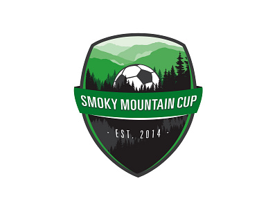 Smoky Mountain Cup Tournament Logo custom soccer crest design soccer tournament logo