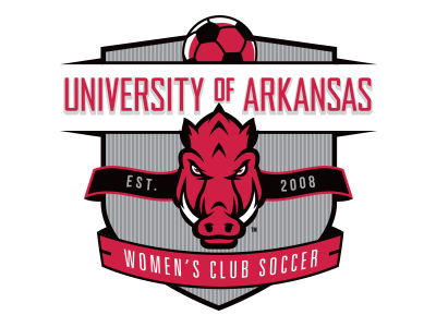 University of Arkansas Club Soccer custom soccer crest custom soccer logo soccer crest soccer crest design