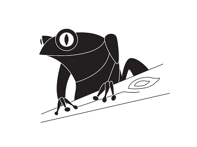 Frog Mark illustration vector