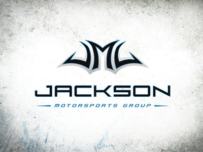 Jackson Motorsports Group Logo Design jackson motorsports jordan fretz design motorsports design