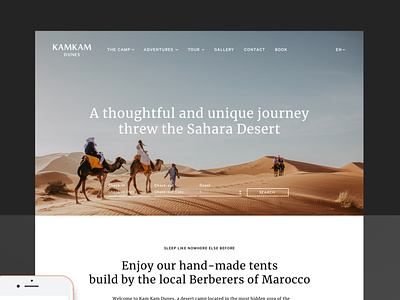 Kamkam Dunes Website web website website design