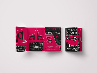 Splinter Typeface Font brochure