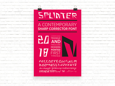 Splinter Typeface Font Poster art design font font awesome font design font family fonts graphic graphic design illustration logo poster poster a day poster design posters