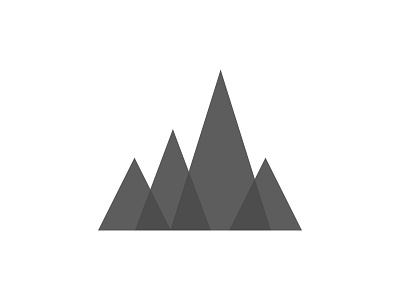 Official Logo 4b4b4b design gray idea ideas lab logo mountain peaks startup