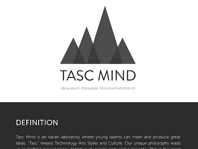 Our super-minimal temporary website design gray idea ideas logo webdesign website